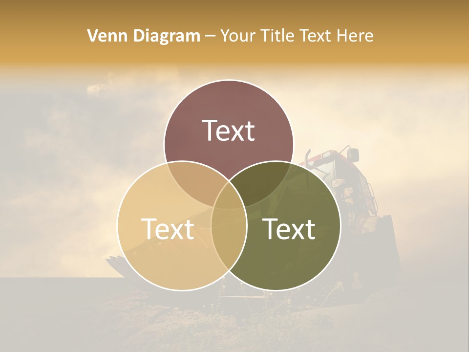 Yellow Tractor PowerPoint Template