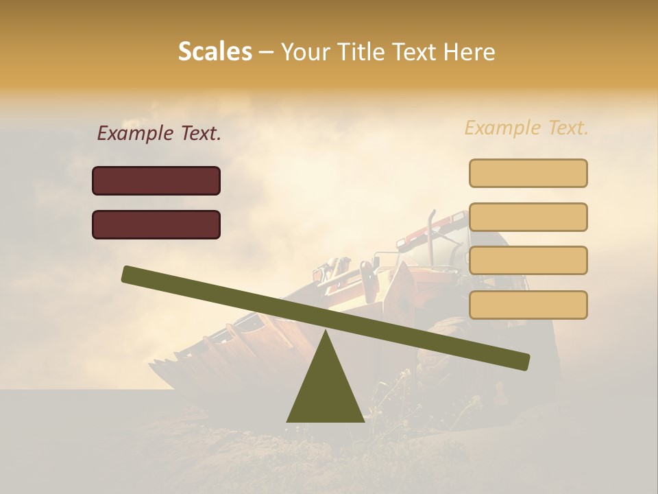 Yellow Tractor PowerPoint Template