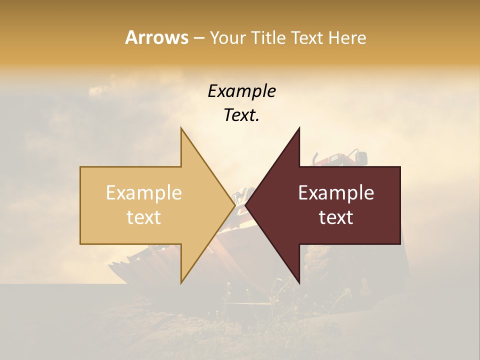 Yellow Tractor PowerPoint Template