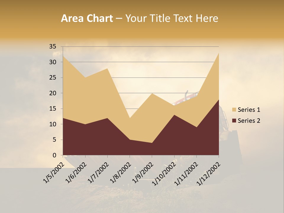 Yellow Tractor PowerPoint Template
