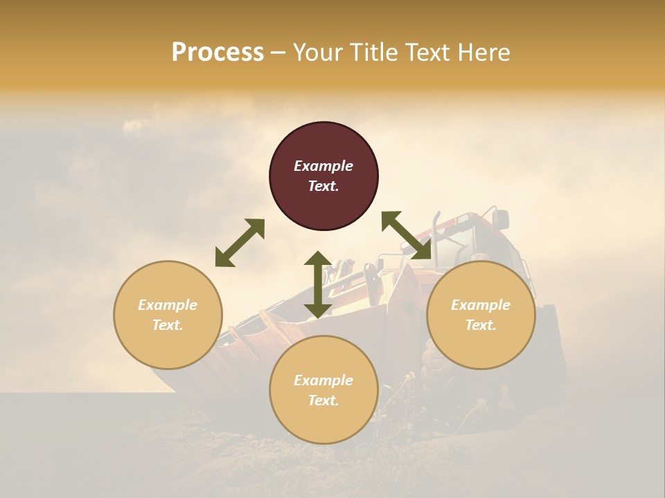 Yellow Tractor PowerPoint Template