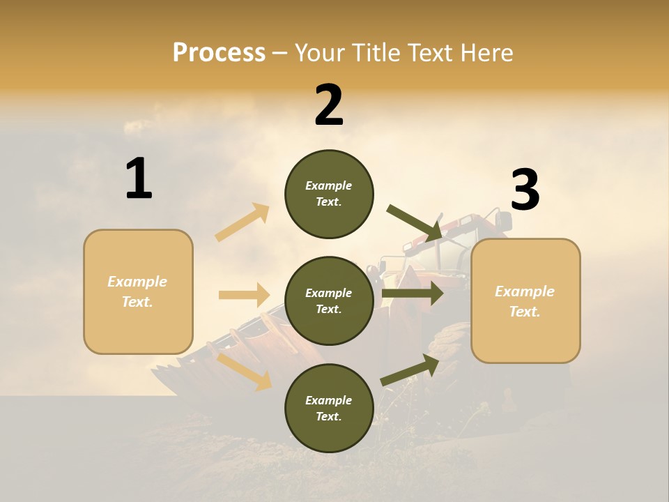 Yellow Tractor PowerPoint Template