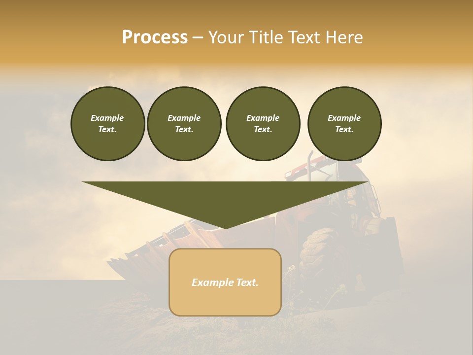 Yellow Tractor PowerPoint Template