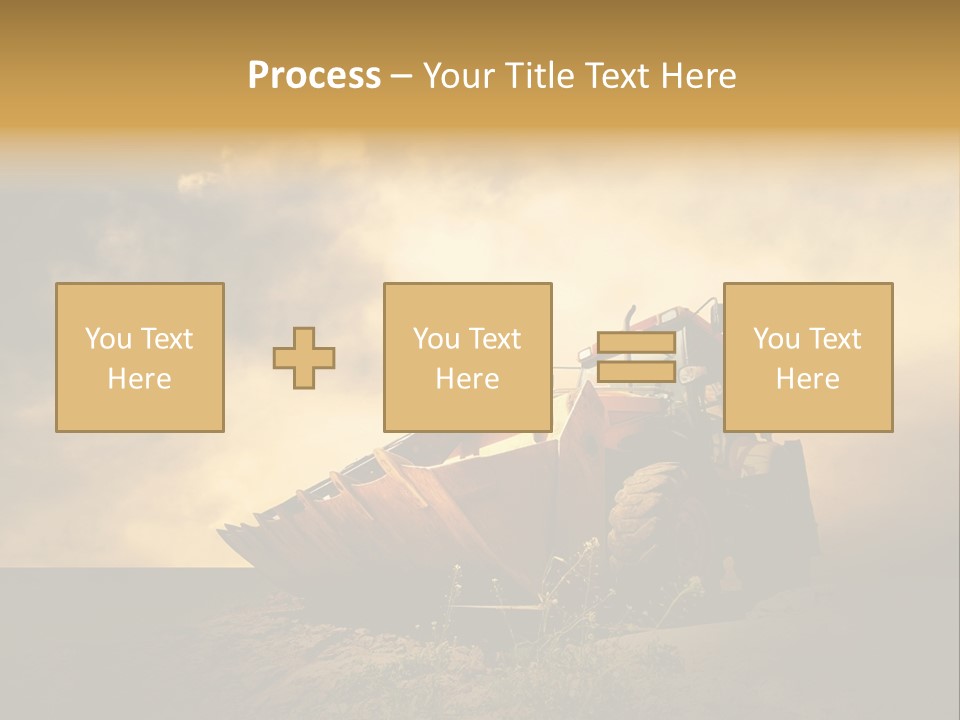 Yellow Tractor PowerPoint Template