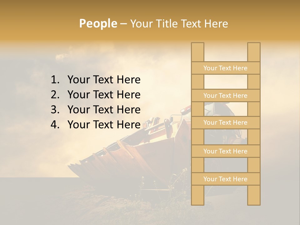 Yellow Tractor PowerPoint Template