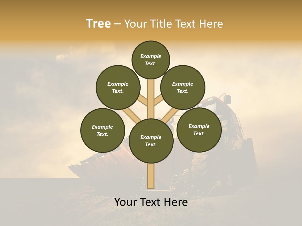 Yellow Tractor PowerPoint Template