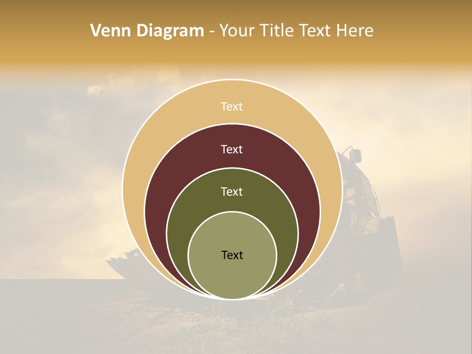 Yellow Tractor PowerPoint Template