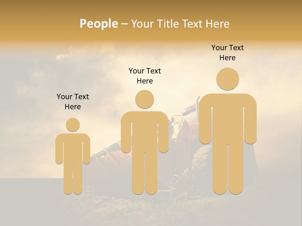 Yellow Tractor PowerPoint Template