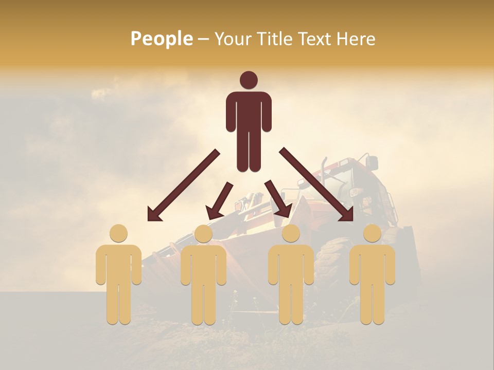 Yellow Tractor PowerPoint Template