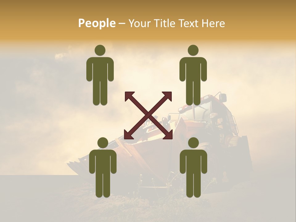 Yellow Tractor PowerPoint Template