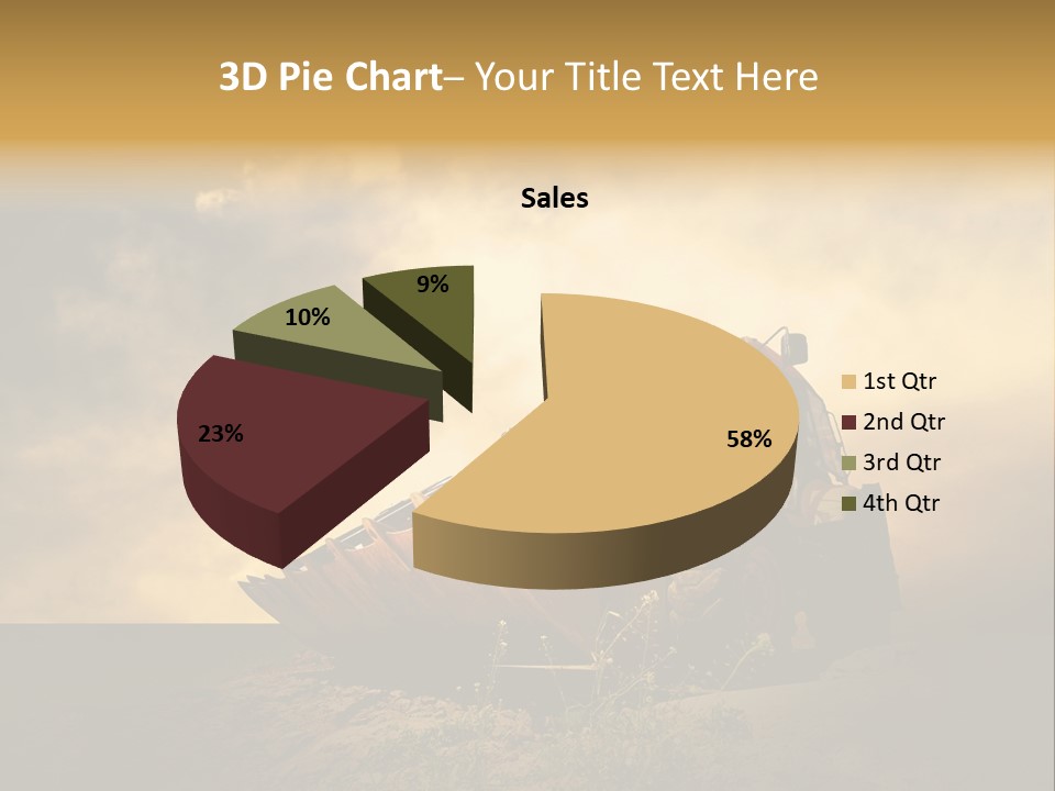 Yellow Tractor PowerPoint Template