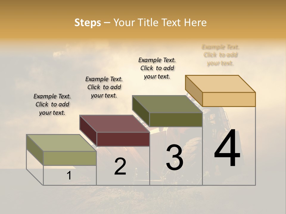 Yellow Tractor PowerPoint Template