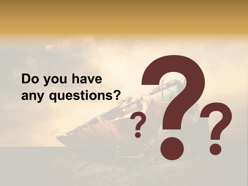 Yellow Tractor PowerPoint Template