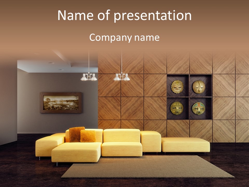 Lounge Room PowerPoint Template