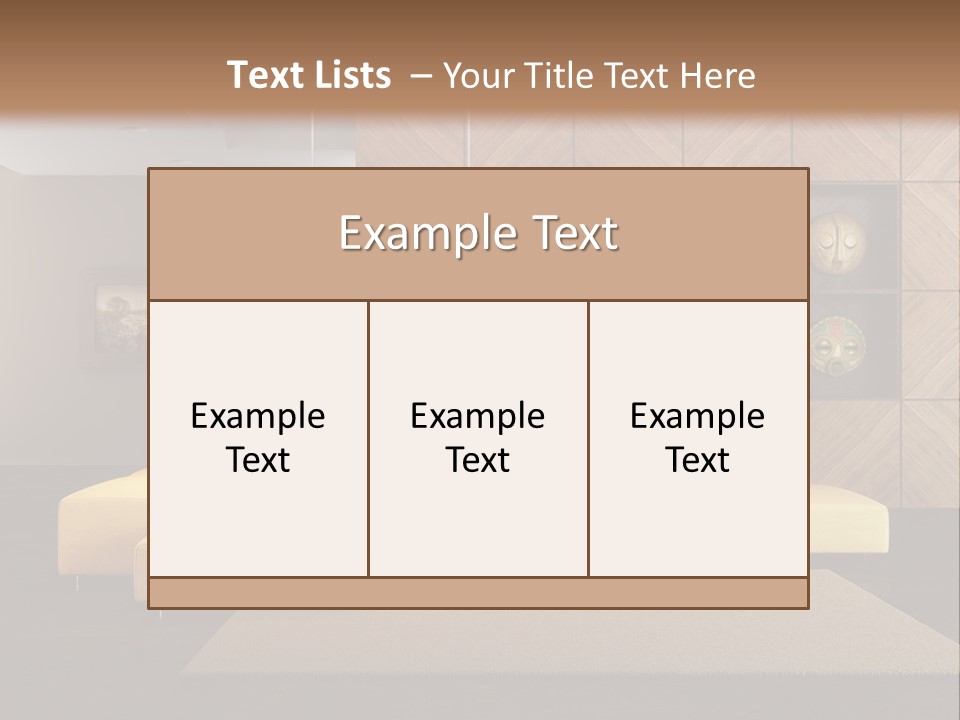Lounge Room PowerPoint Template