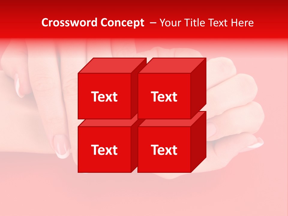 Finger Feminine Arm PowerPoint Template