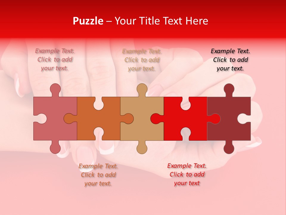 Finger Feminine Arm PowerPoint Template