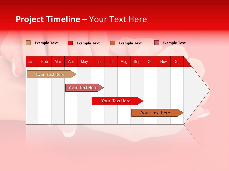 Finger Feminine Arm PowerPoint Template