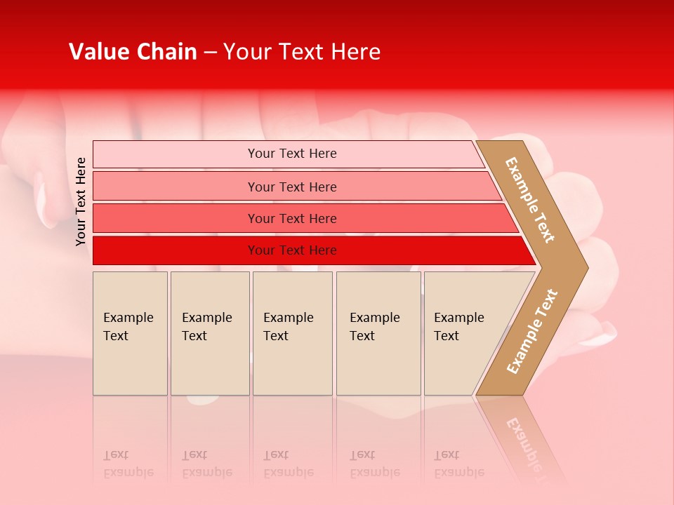 Finger Feminine Arm PowerPoint Template