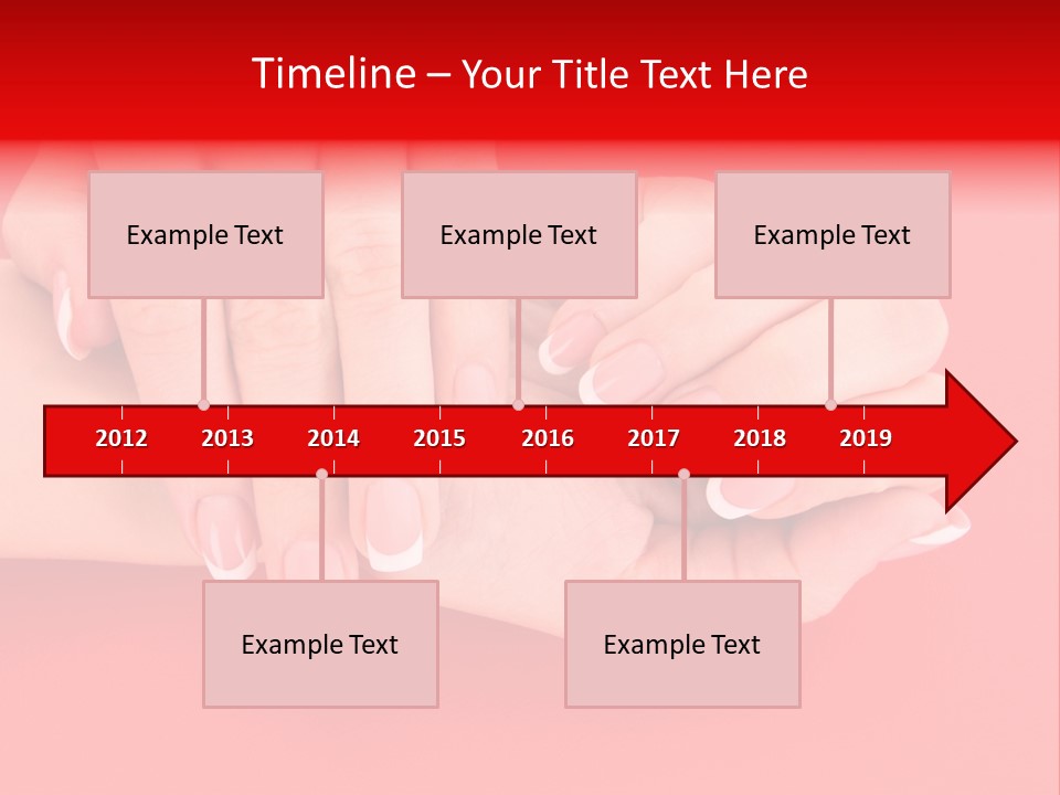 Finger Feminine Arm PowerPoint Template