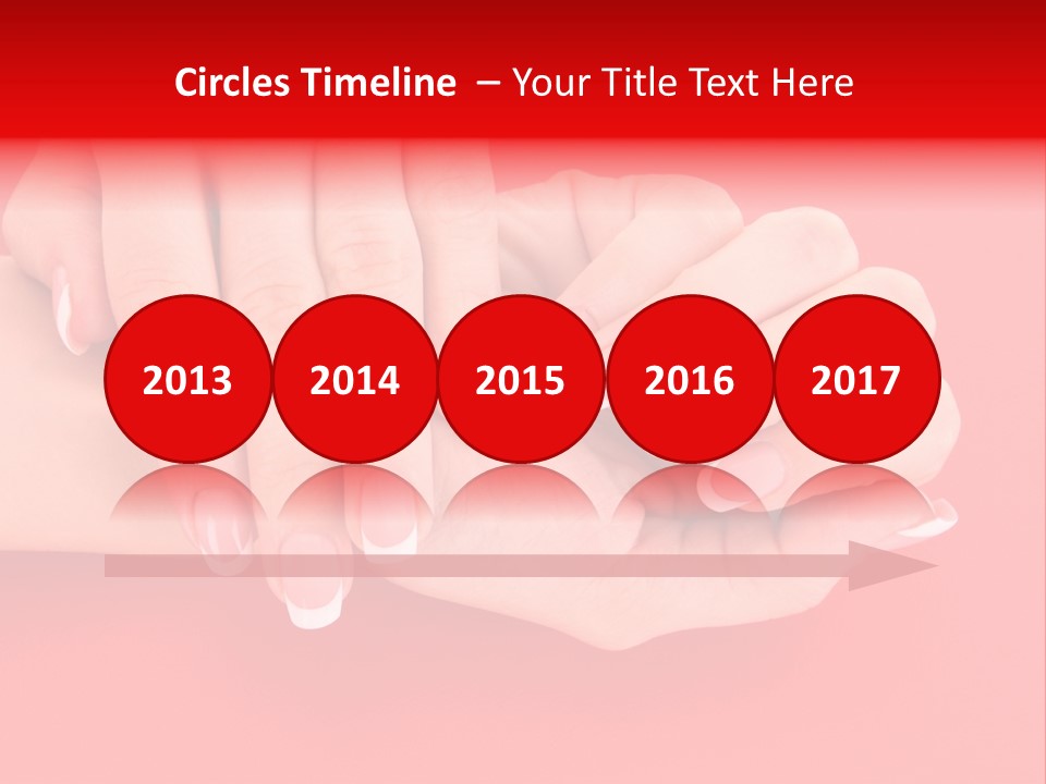 Finger Feminine Arm PowerPoint Template