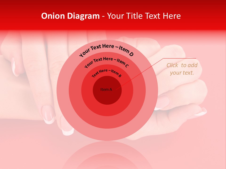 Finger Feminine Arm PowerPoint Template