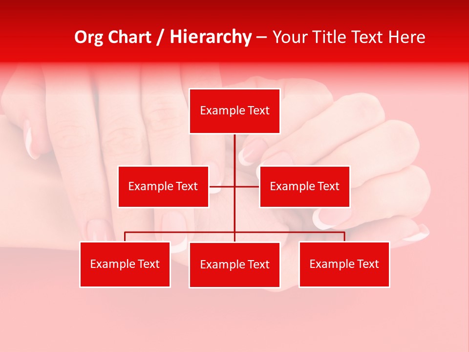 Finger Feminine Arm PowerPoint Template