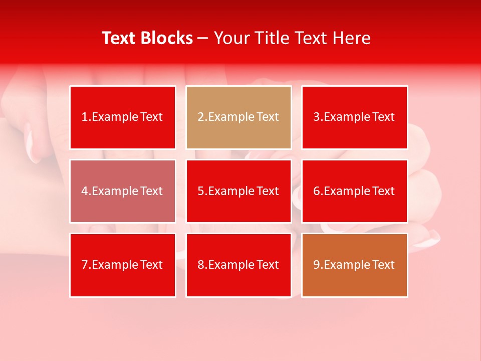 Finger Feminine Arm PowerPoint Template