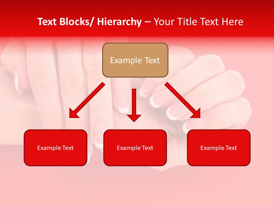 Finger Feminine Arm PowerPoint Template