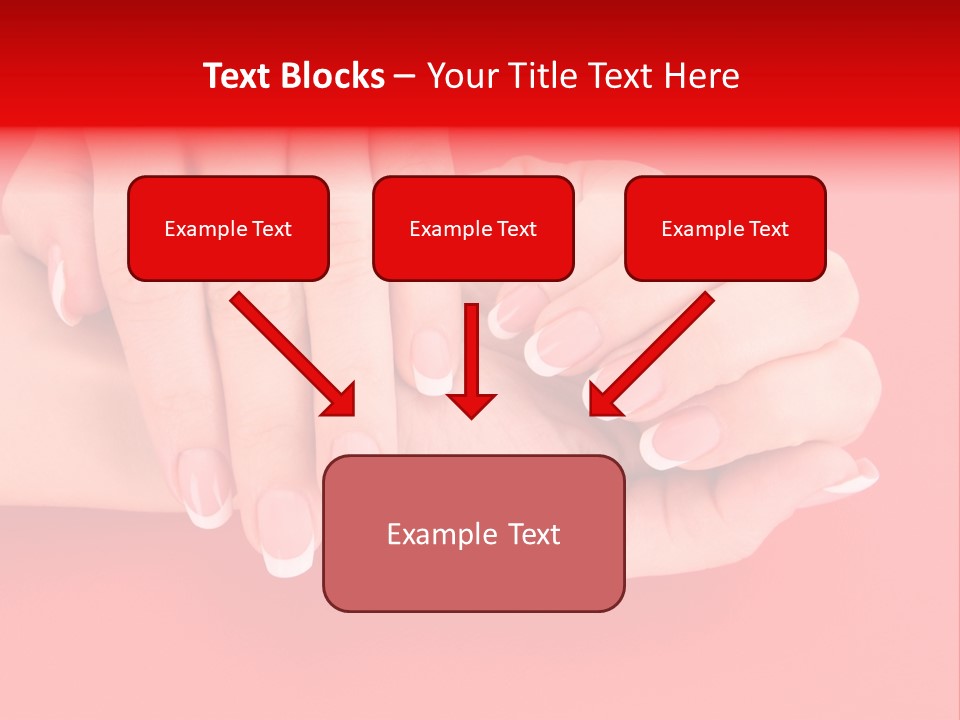 Finger Feminine Arm PowerPoint Template
