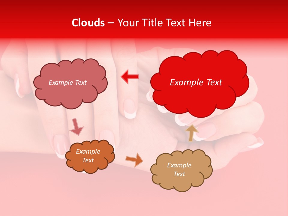 Finger Feminine Arm PowerPoint Template