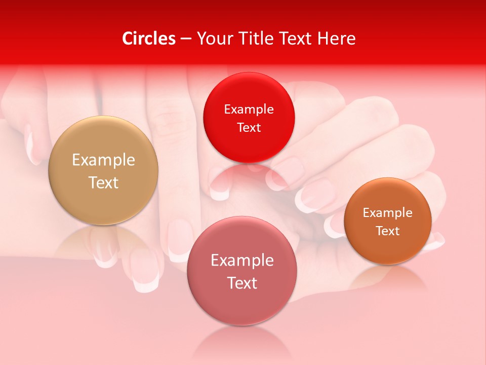 Finger Feminine Arm PowerPoint Template