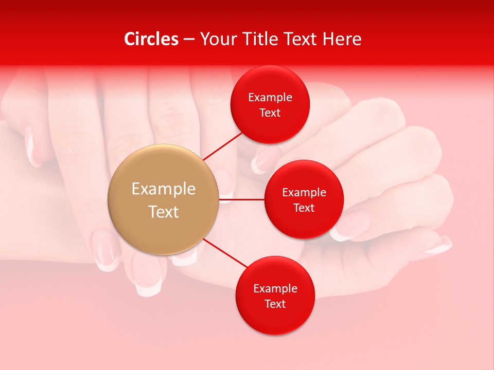 Finger Feminine Arm PowerPoint Template