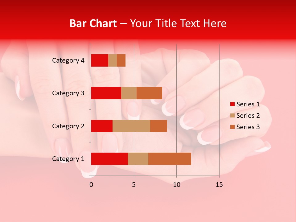 Finger Feminine Arm PowerPoint Template
