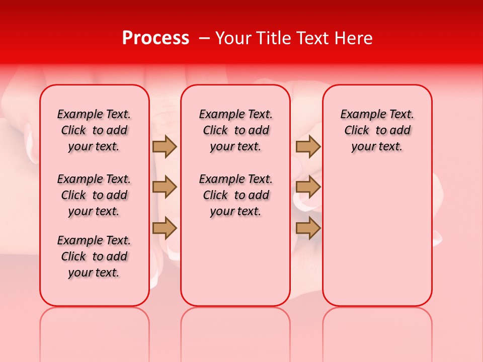 Finger Feminine Arm PowerPoint Template