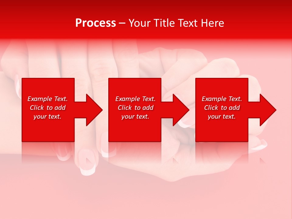 Finger Feminine Arm PowerPoint Template