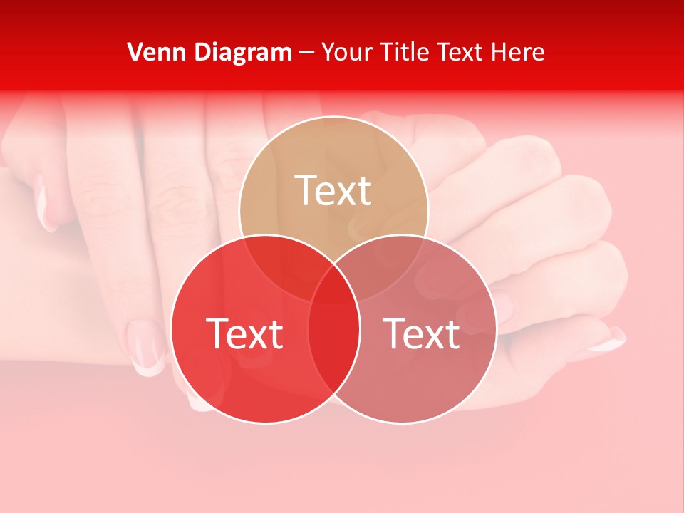Finger Feminine Arm PowerPoint Template