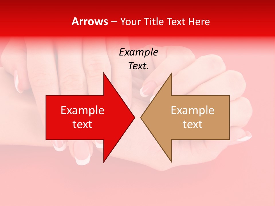 Finger Feminine Arm PowerPoint Template