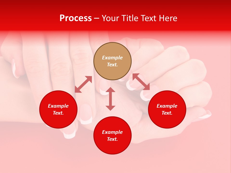 Finger Feminine Arm PowerPoint Template