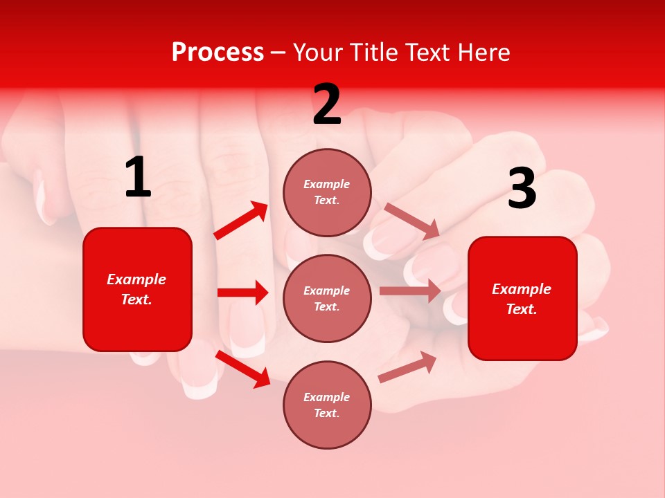 Finger Feminine Arm PowerPoint Template