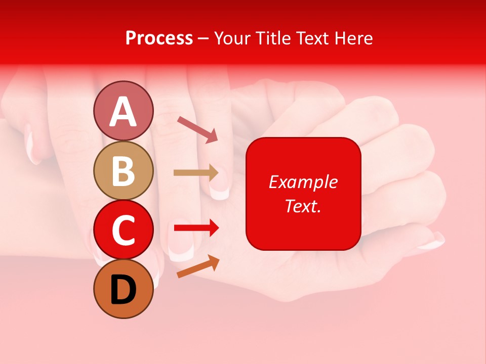 Finger Feminine Arm PowerPoint Template