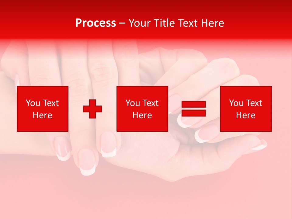 Finger Feminine Arm PowerPoint Template