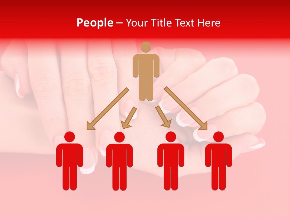 Finger Feminine Arm PowerPoint Template