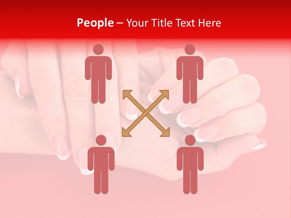 Finger Feminine Arm PowerPoint Template