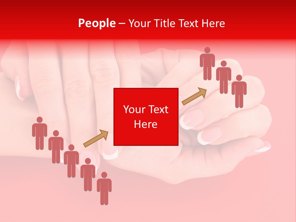 Finger Feminine Arm PowerPoint Template