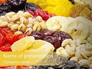 Fruits And Nuts PowerPoint Template