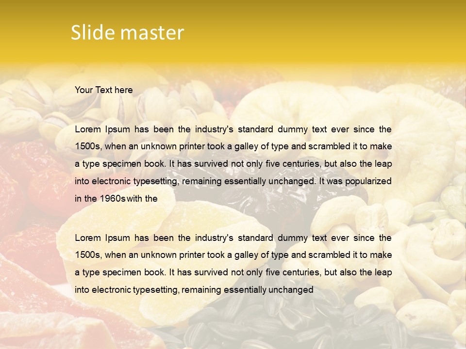 Fruits And Nuts PowerPoint Template