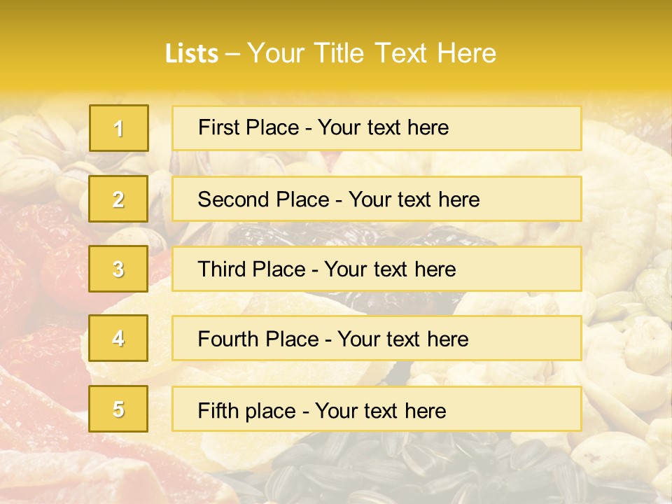 Fruits And Nuts PowerPoint Template