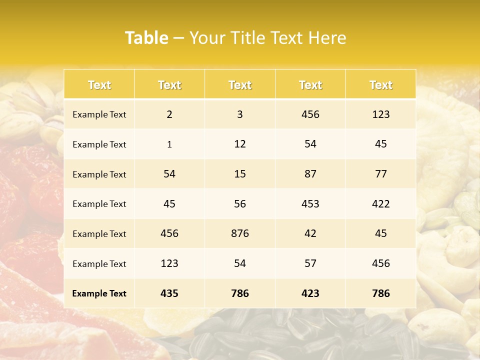 Fruits And Nuts PowerPoint Template