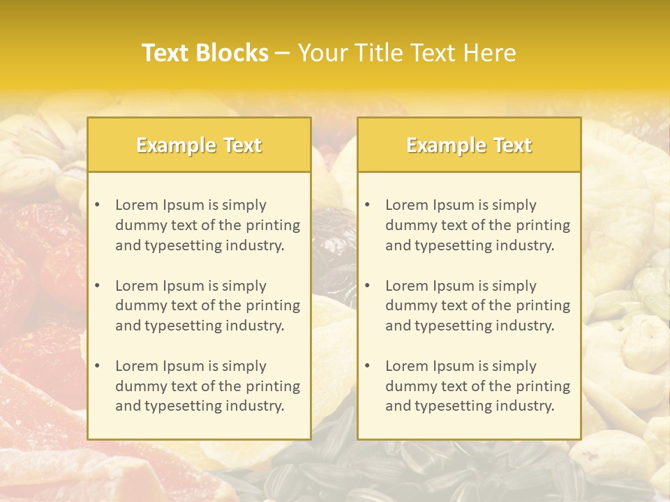 Fruits And Nuts PowerPoint Template